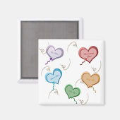 Snoep Hearts Valentijn Magnet (Voorkant / Achterkant)