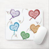 Snoep Hearts Valentijn Mousepad Muismat (Met muis)