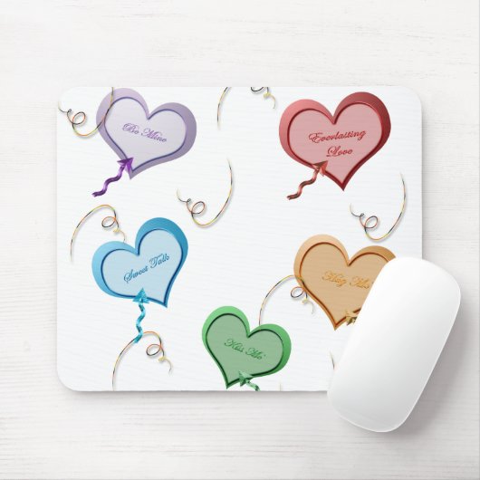 Snoep Hearts Valentijn Mousepad Muismat (Met muis)