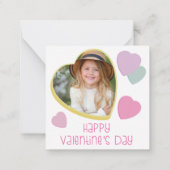 Snoep Hearts Valentijn's Day Kaart Classroom Foto Notitiekaartje (Achterkant)