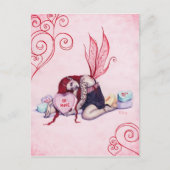 Snoep Hearts Valentijnsdag Fairy Briefkaart (Voorkant)