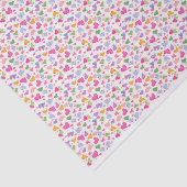 Snoep Hearts Waterverf Pastel Roze Sinaasappel Tissuepapier (Detail)