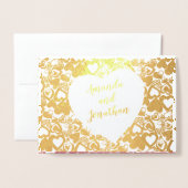 Snoep hoort bij elkaar voor altijd Jubileum Folie Kaarten (Voorkant met envelop)