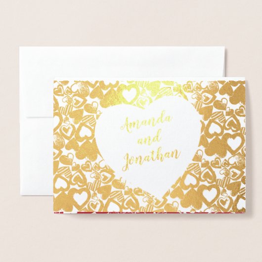 Snoep hoort bij elkaar voor altijd Jubileum Folie Kaarten (Voorkant met envelop)