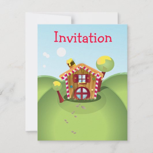 Snoep Huis op de Heuvel Kaart (Voorkant)