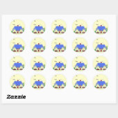 Snoep Huis Ronde Sticker (Vel)