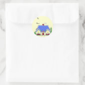 Snoep Huis Ronde Sticker (Tas)