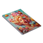Snoep Ice Cream Girl Surreal Fantasy Art Notitieboek (Rechterzijde)