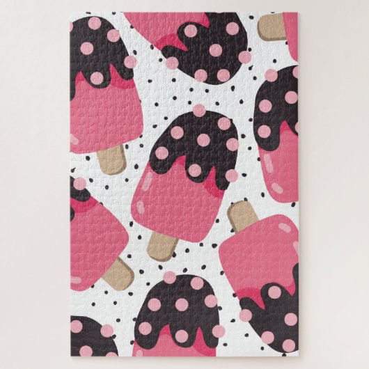 Snoep Ice Cream Patroon Legpuzzel (Verticaal)