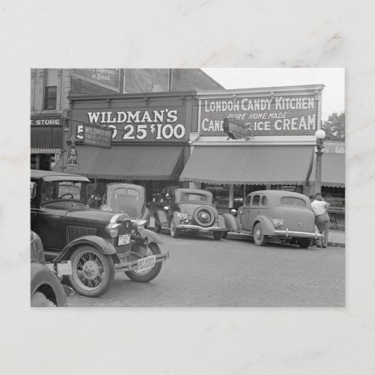 Snoep & Ijs Winkel, 1938 Briefkaart (Voorkant)
