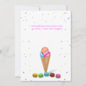 Snoep ijsfoto ELKE LEEFTIJD verjaardagsfeestje Kaart (Achterkant)