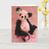 Snoep, ik hou van je! kaart (Gele Bloem)