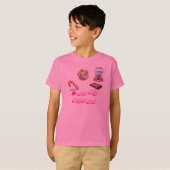 snoep, ik hou van snoep t-shirt (Voorkant volledig)