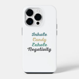 Snoep Inademen Negativiteit Uitademen Hoesje iPhone 14 Plus Hoesje