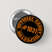Snoep inspecteur ronde button 5,7 cm (Voorkant /achterkant)