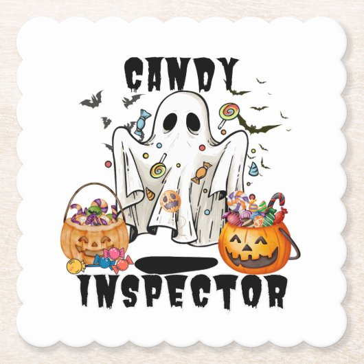 Snoep Inspector.w Kartonnen Onderzetters (Voorkant)