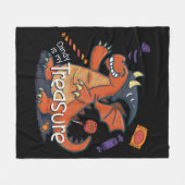 Snoep is mijn schattevrije draak fleece deken (Voorkant (Horizontaal))