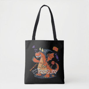 Snoep is mijn schattevrije draak tote bag