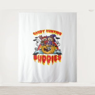 Snoep Jacht Buddies Halloween Twin Costume Wandkleed