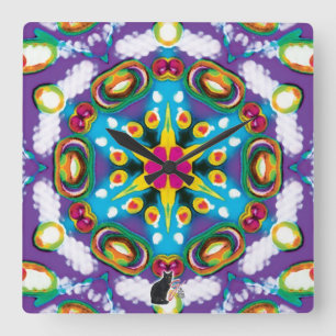 Snoep Kaleidoscoop Vierkante Klok