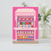 Snoep Kart geïllustreerde Valentijn Classroom Foto Kaart (Staand voorkant)