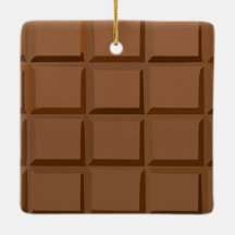 Snoep keramisch kerstvierkant Ornament