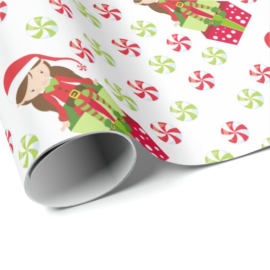 Snoep kerst cadeaupapier (Rol Hoek)