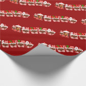 Snoep kerstinpakpapier cadeaupapier (Hoek)