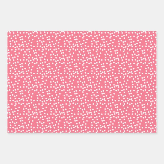 Snoep Kerstmis: Leuke Lavendel, Roze & Geel Inpakpapier Vel (Voorkant 3)