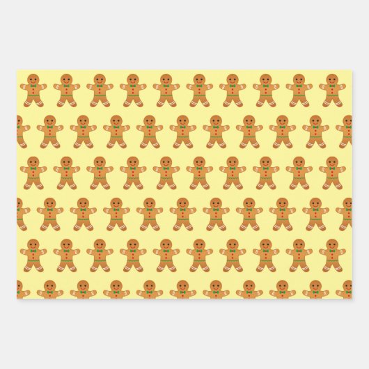 Snoep Kerstmis: Leuke Lavendel, Roze & Geel Inpakpapier Vel (Voorkant)