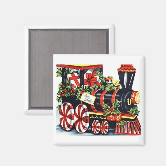Snoep kersttrein  Magnet (Voorkant / Achterkant)