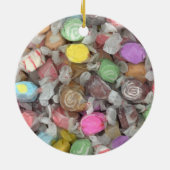 Snoep kerstversiering keramisch ornament (Achterkant)