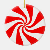 Snoep kerstversiering keramisch ornament (Achterkant)