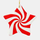 Snoep kerstversiering keramisch ornament (Voorkant)
