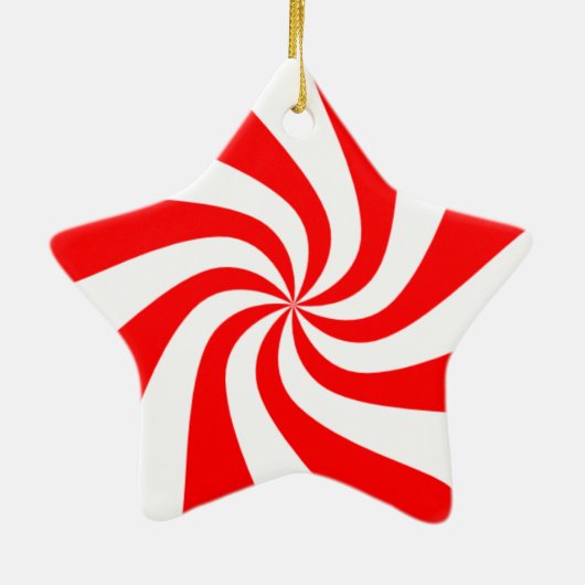 Snoep kerstversiering keramisch ornament (Achterkant)