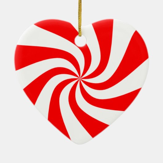 Snoep kerstversiering keramisch ornament (Achterkant)