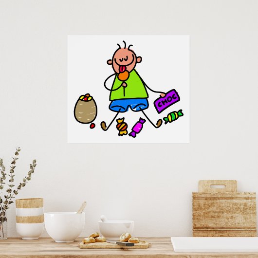 Snoep Kind Poster (Keuken)