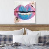 Snoep Kiss Lips Art Canvas Afdruk (Insitu (Slaapkamer))