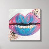 Snoep Kiss Lips Art Canvas Afdruk (Voorkant)
