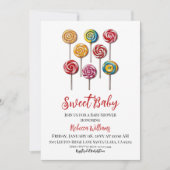 Snoep Klaar om Pop Sweet Baby shower Kaart (Voorkant)