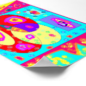 snoep kleur design op een poster (Hoek)