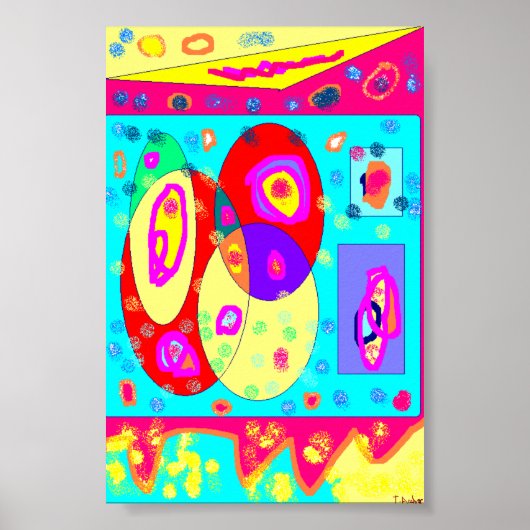 snoep kleur design op een poster (Voorkant)