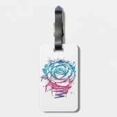 Snoep Kleur Roos Bagagelabel (Achterkant verticaal)