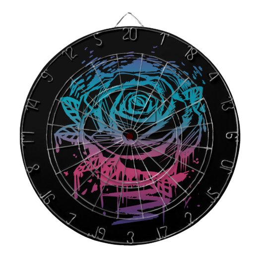 Snoep Kleur Roos Dartbord (Voorkant)