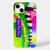 Snoep kleuren bomen - iPhone draagtas Case-Mate iPhone Case (Achterkant)