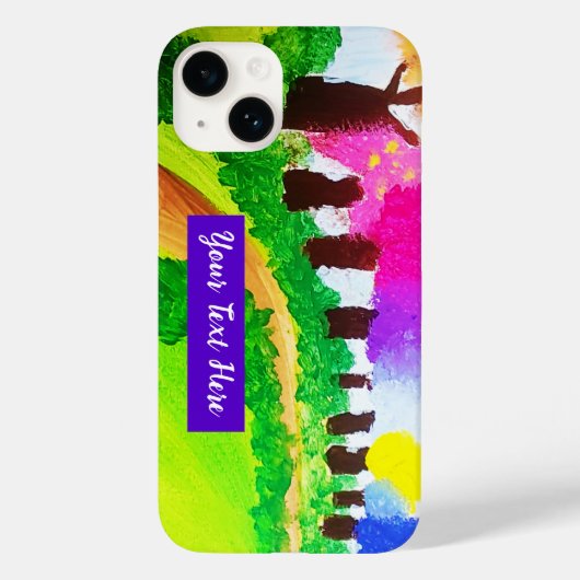 Snoep kleuren bomen - iPhone draagtas Case-Mate iPhone Case (Achterkant)
