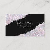 snoep kleuren Glitter Sequin Visitekaartje (Voorkant)