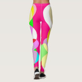 Snoep kleuren grote pastel goddelijk ontwerp leggings (Achterkant)