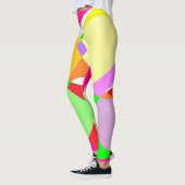 Snoep kleuren grote pastel goddelijk ontwerp leggings (Links)
