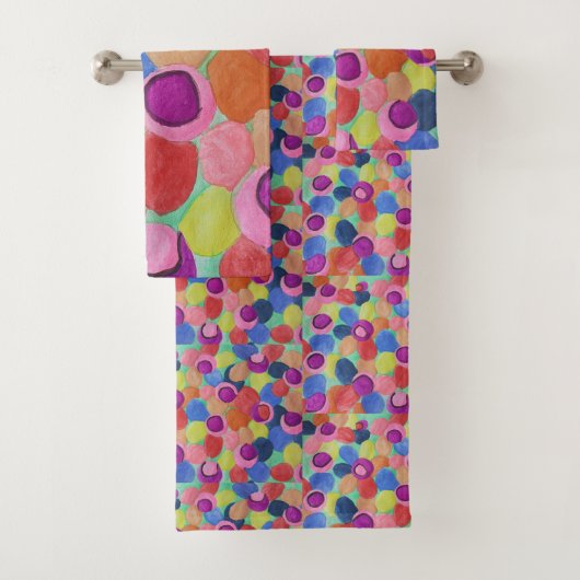 Snoep Kleurenbloemen Bad Handdoek (Insitu)